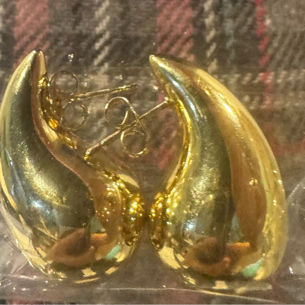 14k gold plated Med earrings